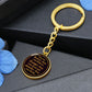 "You Are Braver Than You Believe" Circle Keychain