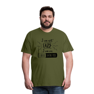 Customizable Men's Premium T-Shirt - olive green  
