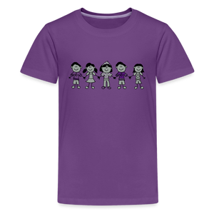 Customizable Kids' Premium T-Shirt - purple  