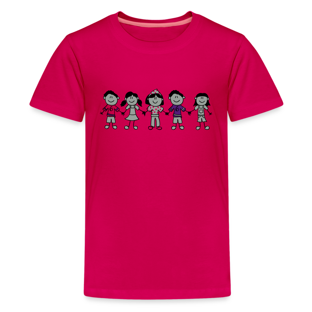 Customizable Kids' Premium T-Shirt - dark pink