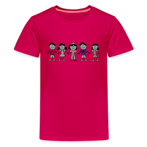 Customizable Kids' Premium T-Shirt - dark pink  