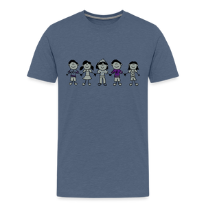 Customizable Kids' Premium T-Shirt - heather blue  