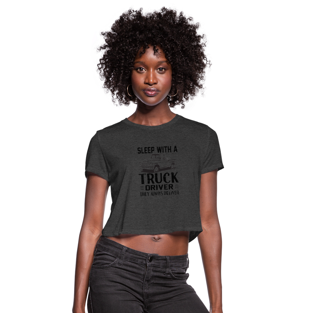 Customizable Women's Cropped T-Shirt - deep heather
