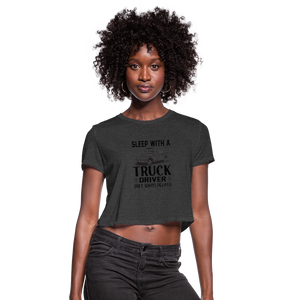 Customizable Women's Cropped T-Shirt - deep heather  