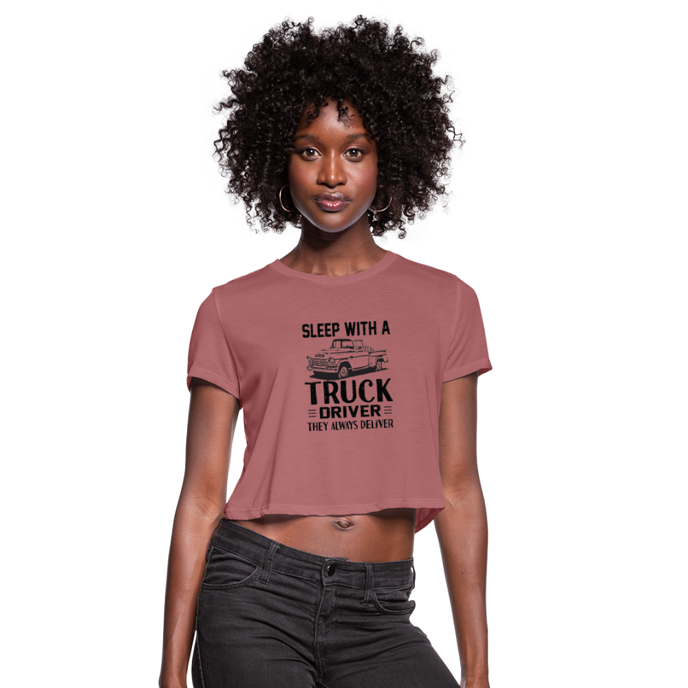 Customizable Women's Cropped T-Shirt - mauve
