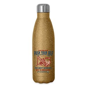 Customizable Insulated Stainless Steel Water Bottle - gold glitter  