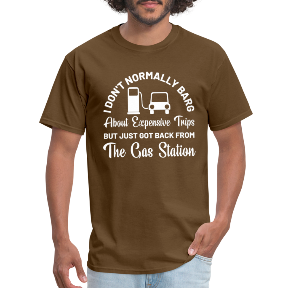 Customizable Gas Funny Unisex Classic T-Shirt - brown