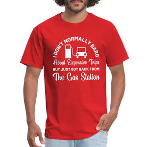 Customizable Gas Funny Unisex Classic T-Shirt - red  