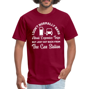 Customizable Gas Funny Unisex Classic T-Shirt - burgundy  