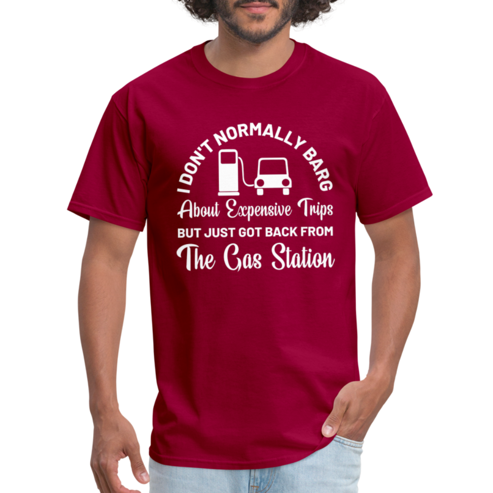 Customizable Gas Funny Unisex Classic T-Shirt - dark red