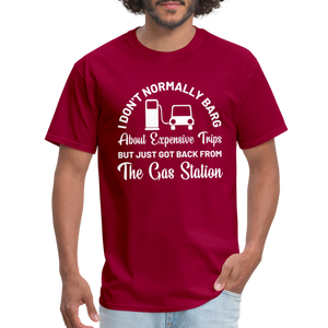 Customizable Gas Funny Unisex Classic T-Shirt - dark red  