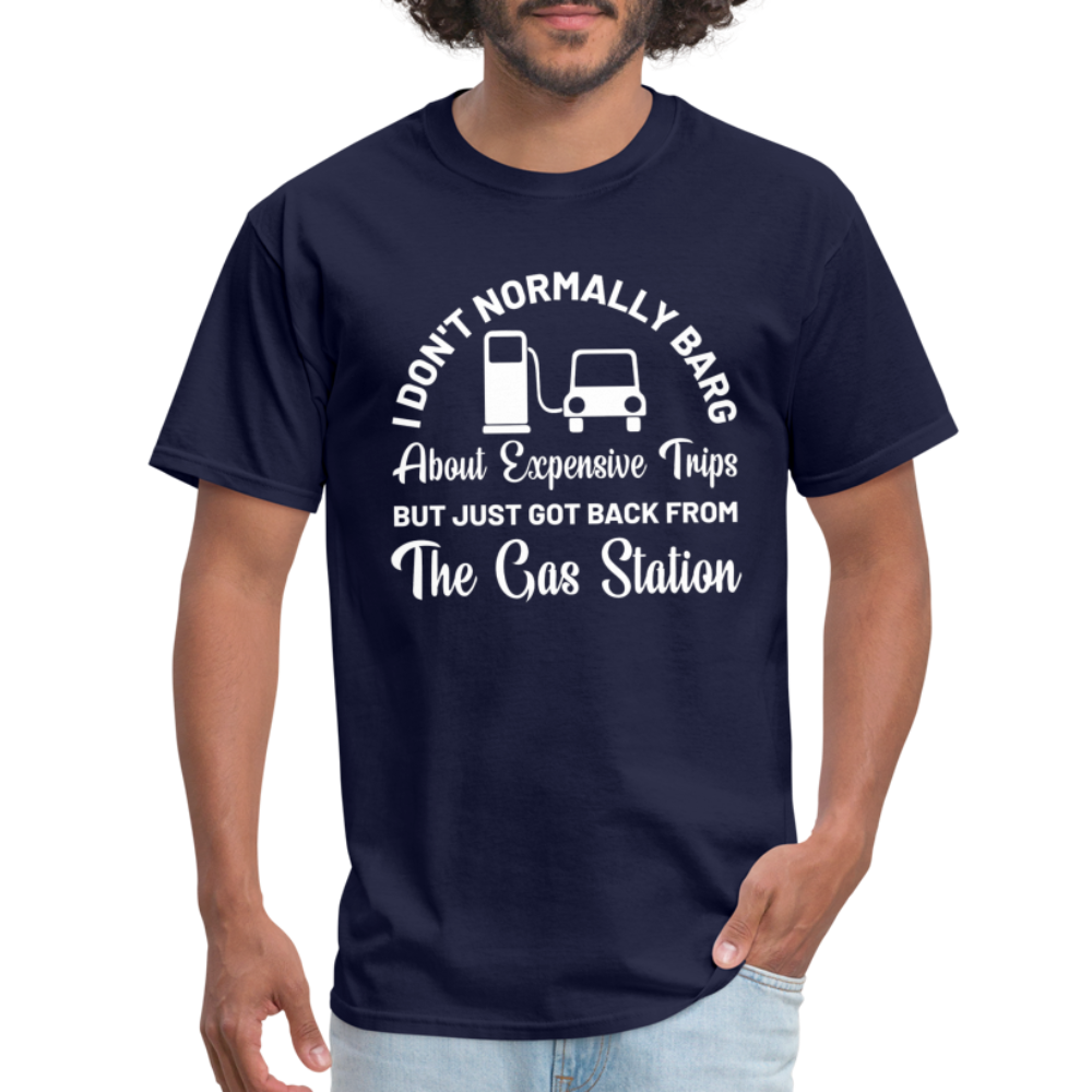 Customizable Gas Funny Unisex Classic T-Shirt - navy