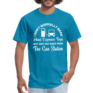 Customizable Gas Funny Unisex Classic T-Shirt - turquoise  