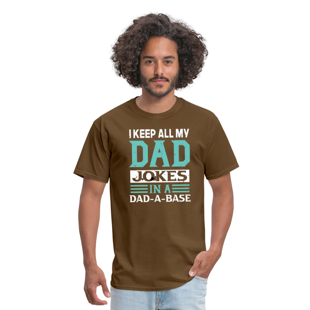 Father's Day Funny "Dad Jokes" Unisex Classic T-Shirt - brown