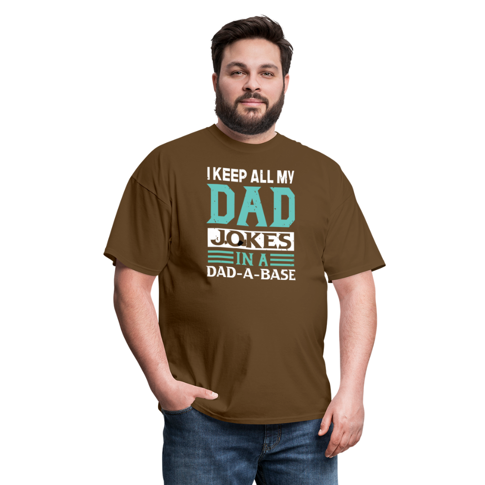 Father's Day Funny "Dad Jokes" Unisex Classic T-Shirt - brown