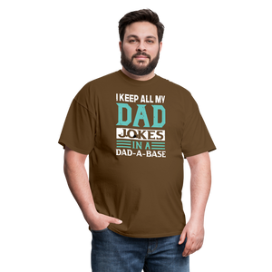 Father's Day Funny "Dad Jokes" Unisex Classic T-Shirt - brown  
