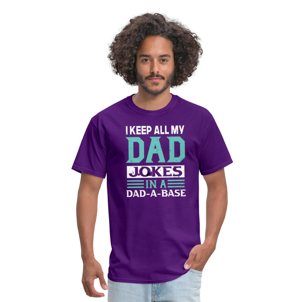 Father's Day Funny "Dad Jokes" Unisex Classic T-Shirt - purple