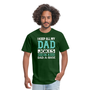 Father's Day Funny "Dad Jokes" Unisex Classic T-Shirt - forest green  