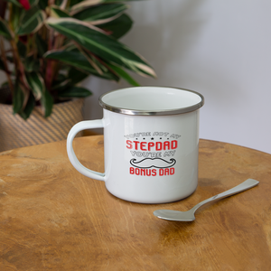Father's Day "You're Not My Stepdad, You're My Bonus Dad" Camper Mug - white  