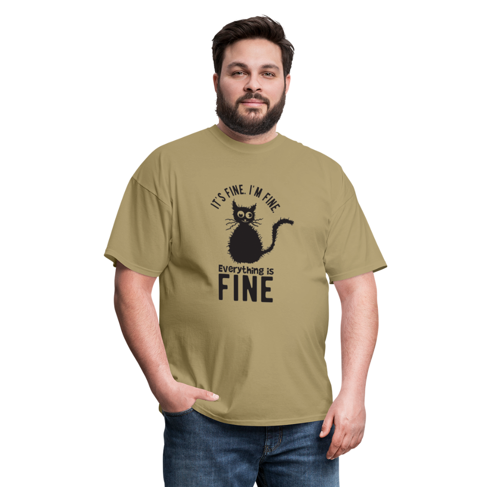 It's Fine I'm Fine Everything is Fine Unisex Classic T-Shirt - khaki