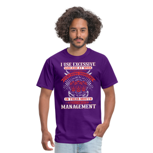 "I Use Excessive Sarcasm at Work" Unisex Classic T-Shirt - purple  