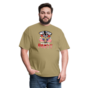 "We The People Want To Party" Unisex Classic T-Shirt - khaki  