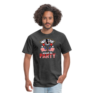 "We The People Want To Party" Unisex Classic T-Shirt - heather black  