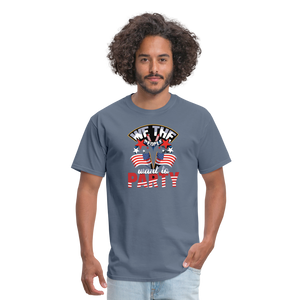 "We The People Want To Party" Unisex Classic T-Shirt - denim  