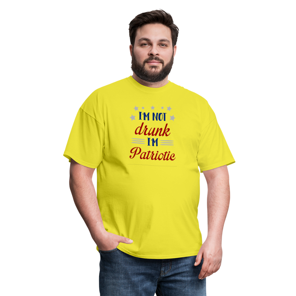 "I'm Not Drunk I'm Patriotic" Unisex Classic T-Shirt - yellow