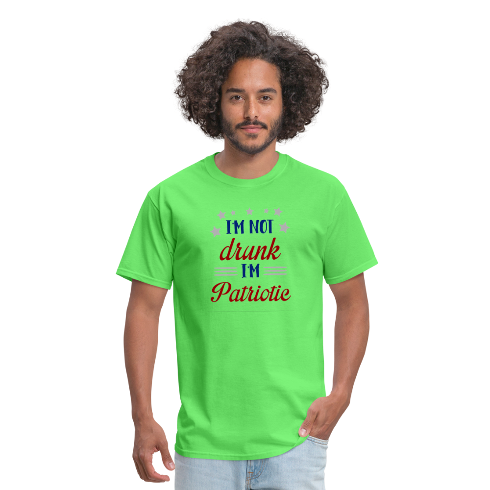 "I'm Not Drunk I'm Patriotic" Unisex Classic T-Shirt - kiwi