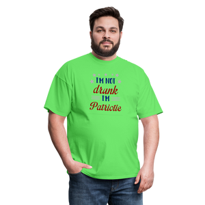 "I'm Not Drunk I'm Patriotic" Unisex Classic T-Shirt - kiwi  