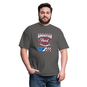 "American Heart Southern Soul " Unisex Classic T-Shirt - charcoal  