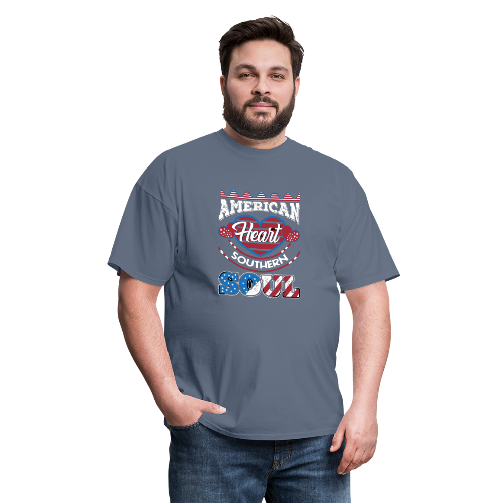 "American Heart Southern Soul " Unisex Classic T-Shirt - denim