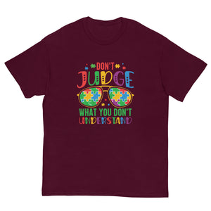 "Don't Judge" Classic Autism Awareness Tee  