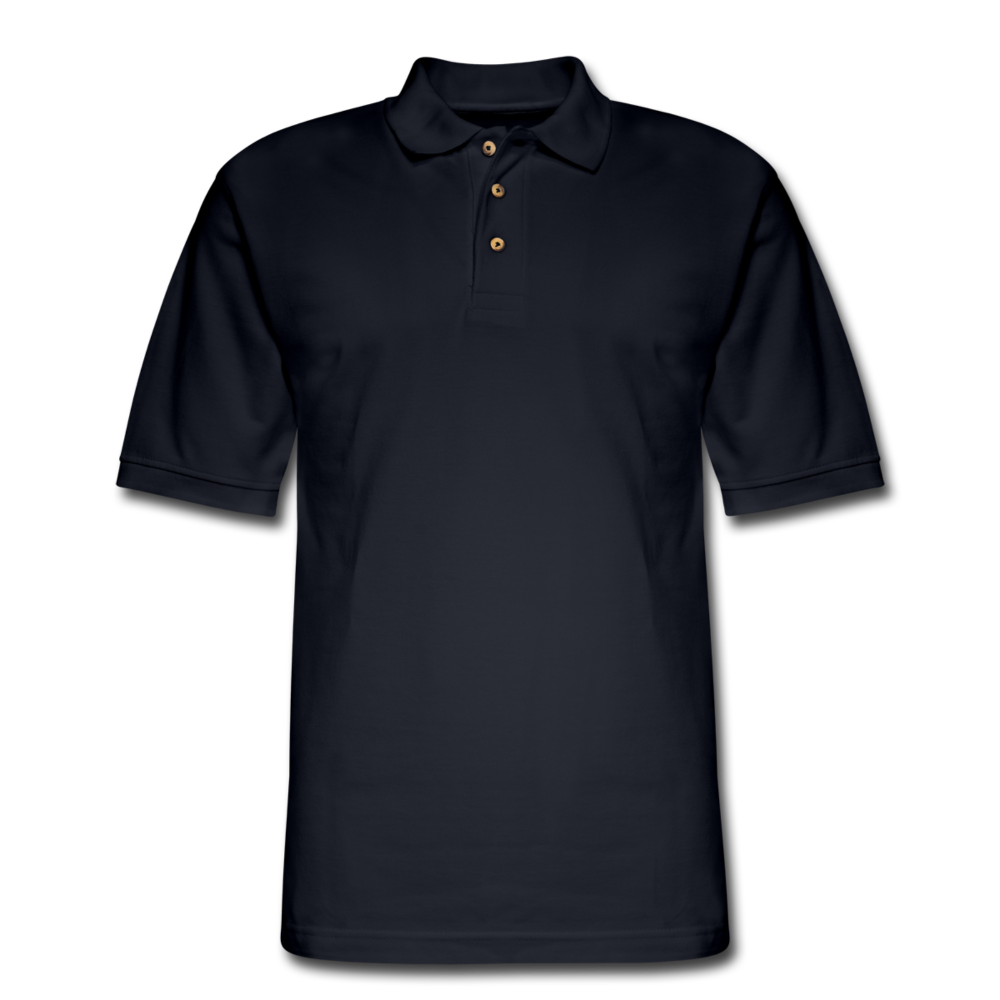 Customizable Men's Pique Polo Shirt - midnight navy