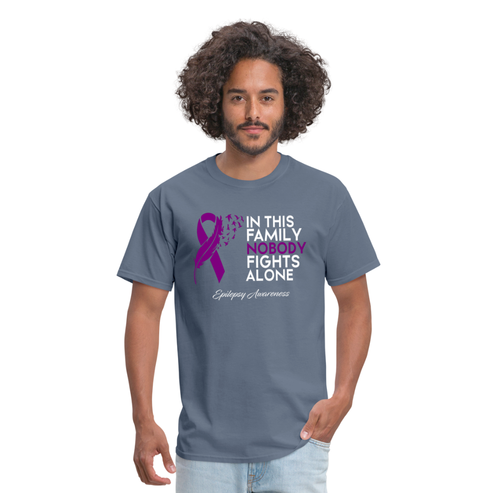Epilepsy Awareness "Fight Like AJ" Fundraising shirt - denim