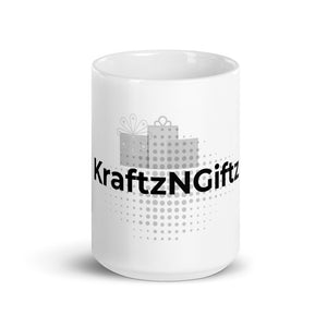 KNG White glossy mug  