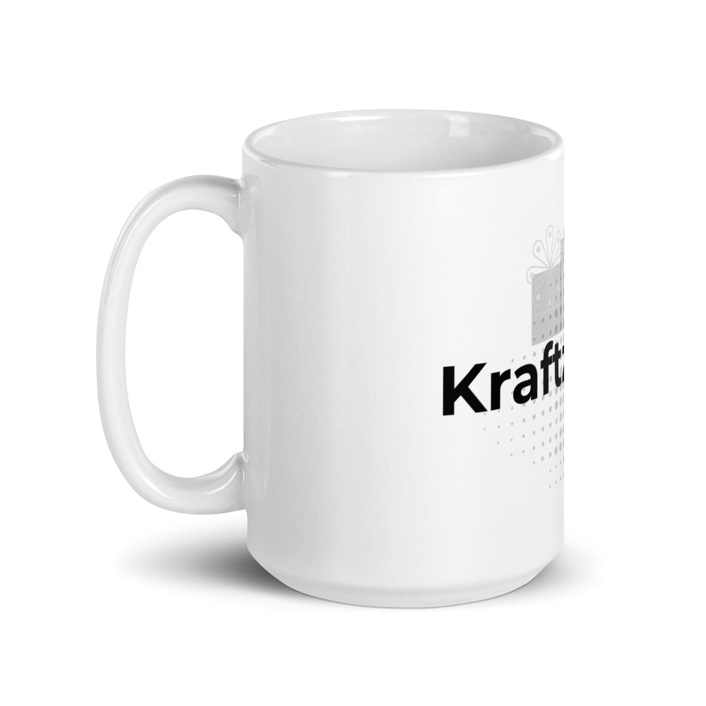 KNG White glossy mug